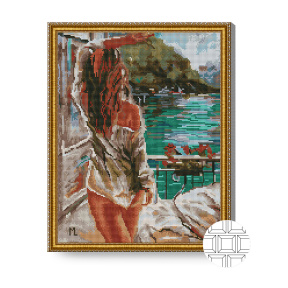 Trezirea plăcută, 40x50 cm, mozaic cu diamante pătrate