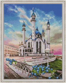 Ziua senină la Istanbul, 40x50 cm, mozaic cu diamante pătrate
