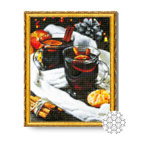 Glintwein, 40x50 cm, mozaic cu diamante