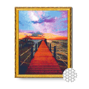 Дорожка и Млечный путь, 40x50 см, алмазная мозаика