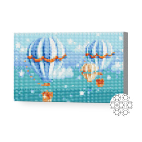Baloane ca din poveste, 20x30 cm, mozaic cu diamante