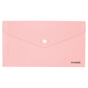 Папка-конверт DL Axent Pastelini, розовая