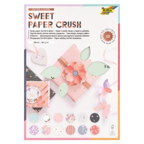 Set de hârtie de design cu aurire, 12 foi, A4, 165g