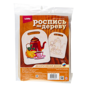 Роспись по дереву Lori. Доска "Чаепитие"