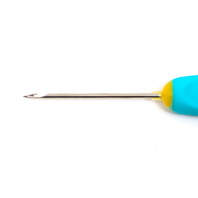 Sulă cancelarie, cârlig, mâner plastic, azurie, blister