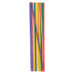 Bețișoare pentru creație rotunde jumbo colorate, 20 bucăți