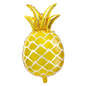 Balon folie Ananas, auriu, 38x63 cm (15 x 25)