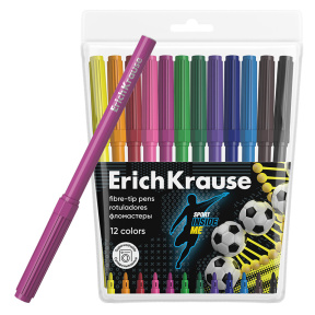 Set de сarioci ErichKrause Sport DNA 12 culori
