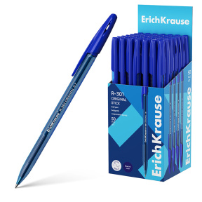 Pix cu bilă ErichKrause 1 mm, R-301 Original Stick, albastru