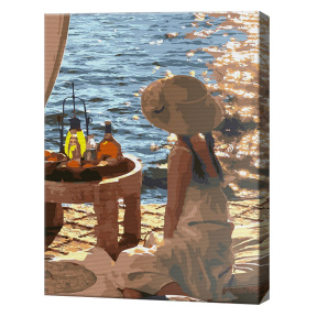 Picnic într-o zi de vară, 30x40 cm, pictură pe numere
