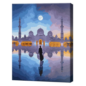 Taj Mahal, 40x50 cm, pictură pe numere