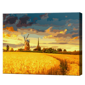 Поле пшеницы, 40x50 см, картина по номерам