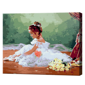 Юная балерина, 40x50 см, картина по номерам