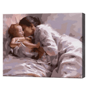 Счастье матери, 40x50 см, картина по номерам