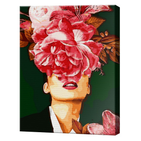 Пионовые мысли, 40x50 см, картина по номерам