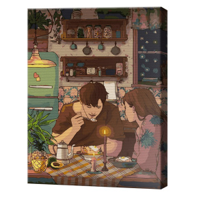 Ужин с любимым, 40x50 см, картина по номерам