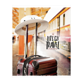 Caiet cu spiră A5 60 foi pătrățele BG "Lets go travel"