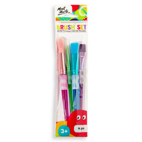 Set de pensule pentru micul pictor, 4 bucăți