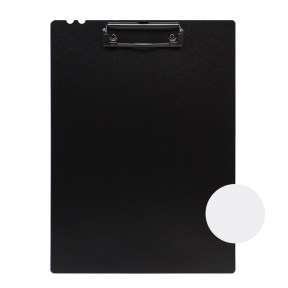 Клипборд A4 KLASSE PP foam, 2x цветная (бело - черная)