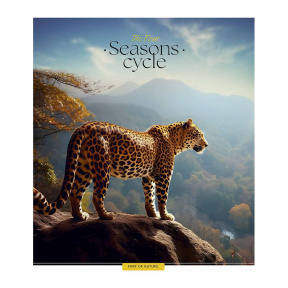 Тетрадь 60 листов, клетка, Школярик Four seasons