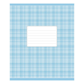 Тетрадь 24 листа, клетка, Школярик Blue tartan