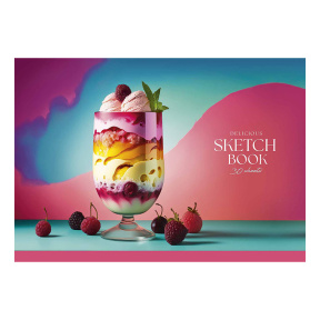 Album pentru desen pe clei A4 DELICIOUS, 30 foi, 100 g/m2