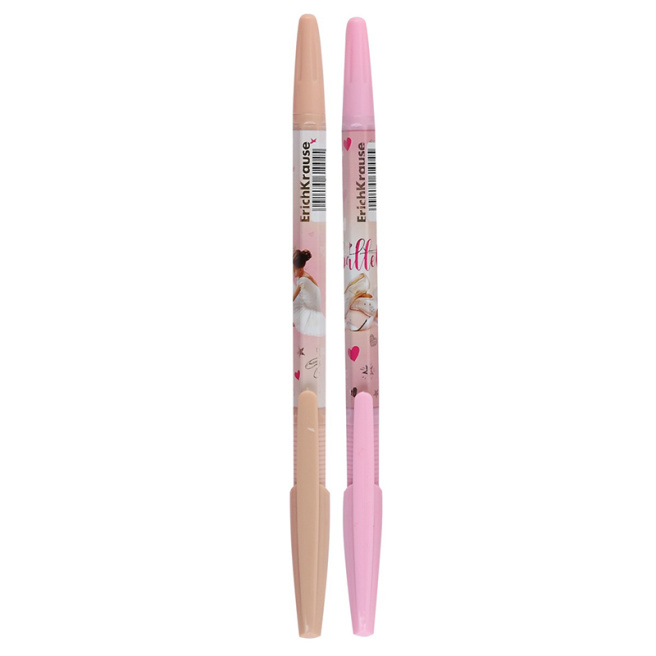 Pix cu bilă ErichKrause 0,7 mm R-301 Pointes Stick&Grip, albastru