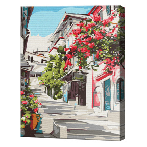 Греция, 30x40 см, картина по номерам