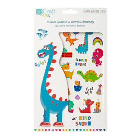 Set tatuaje Luminiscente Dinozauri