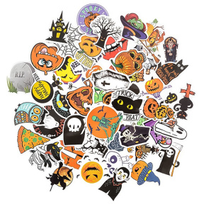 Set autocolante vinil "Halloween", 50 bucăți