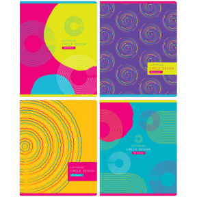 Caiet 96 foi pătrățele BG "Circle design"