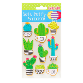 Set stickere, SOFT PUFFY, embossed stickers, Mix 10