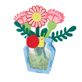 Paște, Set creativ „Compoziție florală”, 20×27×3 cm
