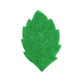 Пасха, Набор декоративных листьев, тёмно-зелёные, 2.8×1.9 см, 200 шт.