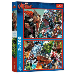 Puzzle "2x200" - "Defenders of the world / Disney Marvel The Avengers"