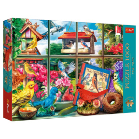 Puzzle "1000 Premium Plus" - "Tea Time: World of birds"