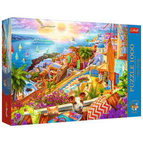 Puzzle "1000 Premium Plus" - "Tea Time: Visit Santorini"