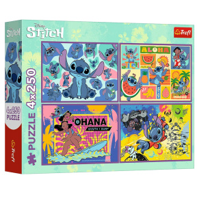 Puzzle "4x250" - "Amazing Stitch / Disney Lilo&Stitch"