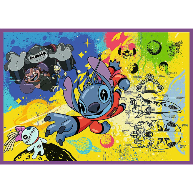 Пазлы "4x250" - "Amazing Stitch / Disney Lilo&Stitch"
