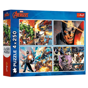 Puzzle "4x250" - "Heroic days / Disney Marvel The Avengers"