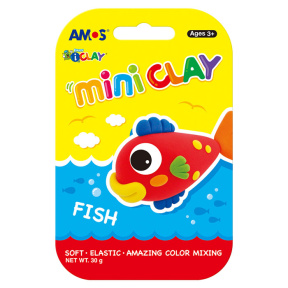 Набор пластилина AMOS I-Clay Fish (4цвх7,5гр)