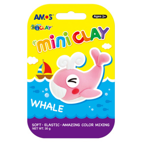 Набор пластилина AMOS I-Clay Whale (4цвх7,5гр)