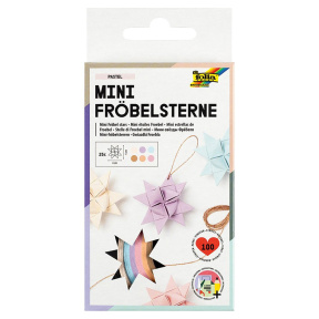 Folia CHRISTMAS Набор для создания звезд "Fröbelsterne", пастельные цвета, 100 полосок, 6 цветов