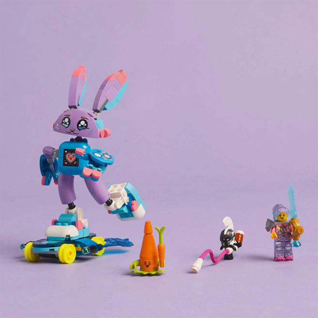 Constructor LEGO Dreamzzz Izzy și Banchurro, jucătorul iepuraș