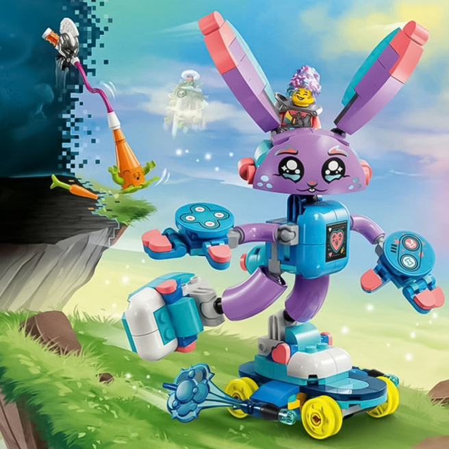 Constructor LEGO Dreamzzz Izzy și Banchurro, jucătorul iepuraș