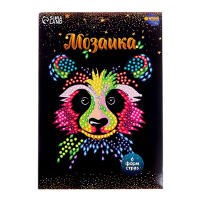 Mozaic cu strasuri „Pandă”, set creativ