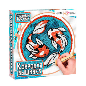 Ковровая вышивка «Карпы Кои», набор для творчества