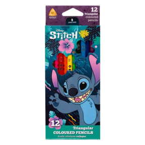 Набор цветных карандашей Disney Blue Stitch, 12 цветов