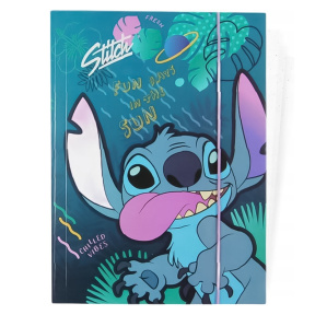 Mapă carton А4 cu elastic STITCH Fun days
