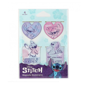 Набор магнитных закладок для книг, 4 шт, Disney - Stitch, модель 3